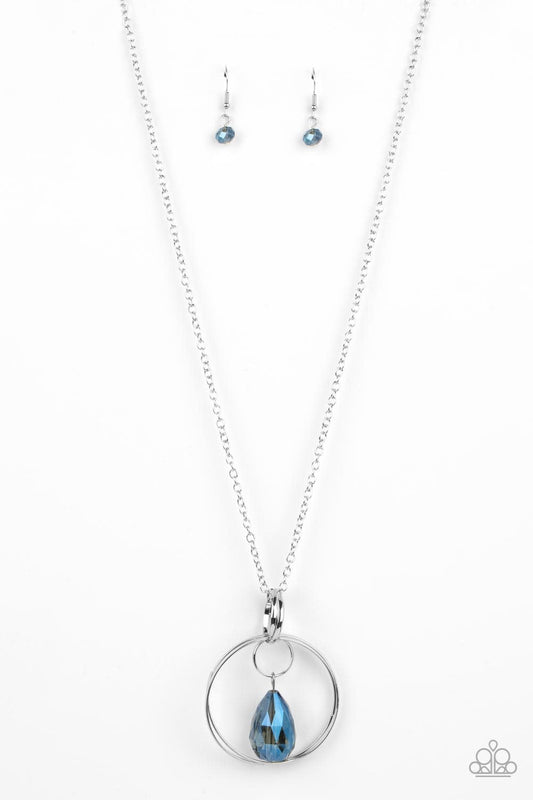 Swinging Shimmer - Blue - Paparazzi Necklace