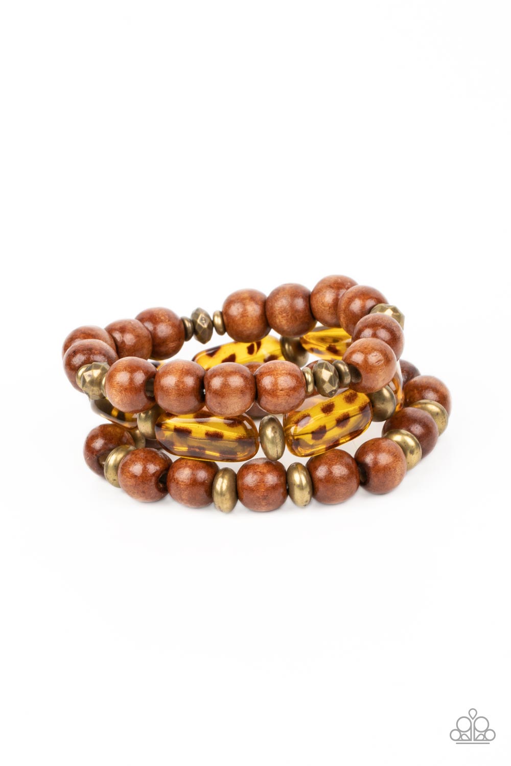 WILD-Mannered - Brass - Paparazzi Bracelet