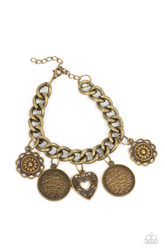 Complete CHARM-ony - Brass - Paparazzi Bracelet