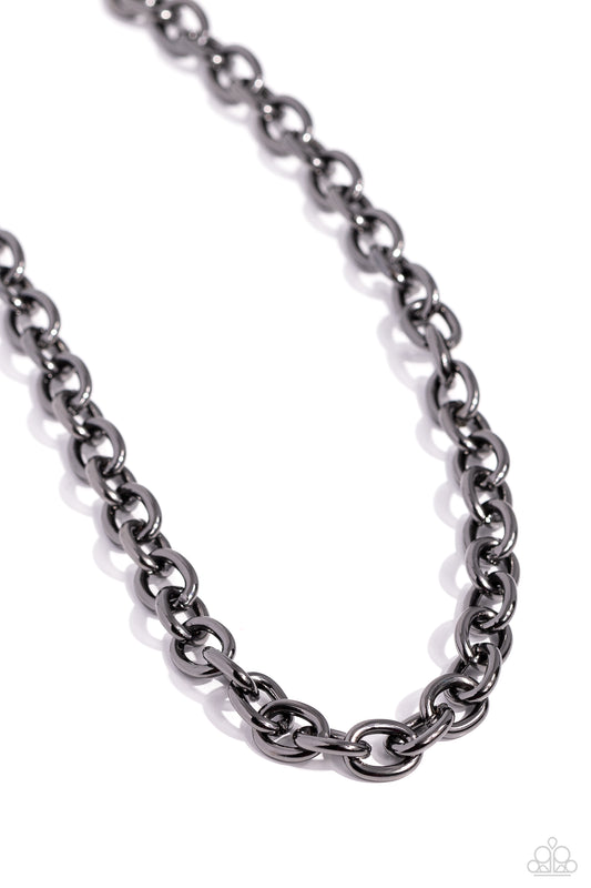 Things Have CHAIN-ged - Black - Paparazzi Necklace