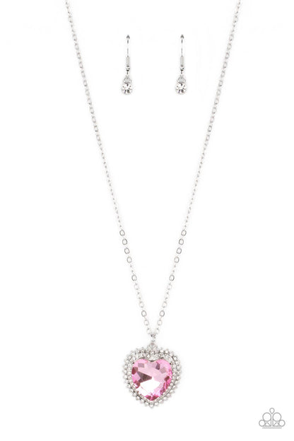 Sweethearts Stroll - Pink - Paparazzi Necklace