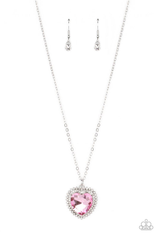 Sweethearts Stroll - Pink - Paparazzi Necklace