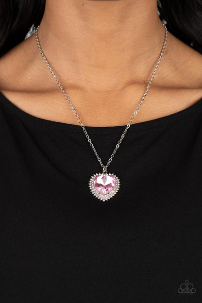 Sweethearts Stroll - Pink - Paparazzi Necklace