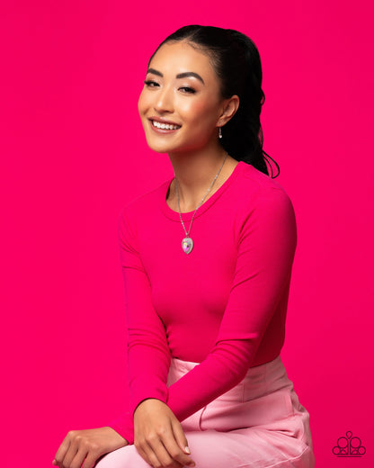 Sweethearts Stroll - Pink - Paparazzi Necklace