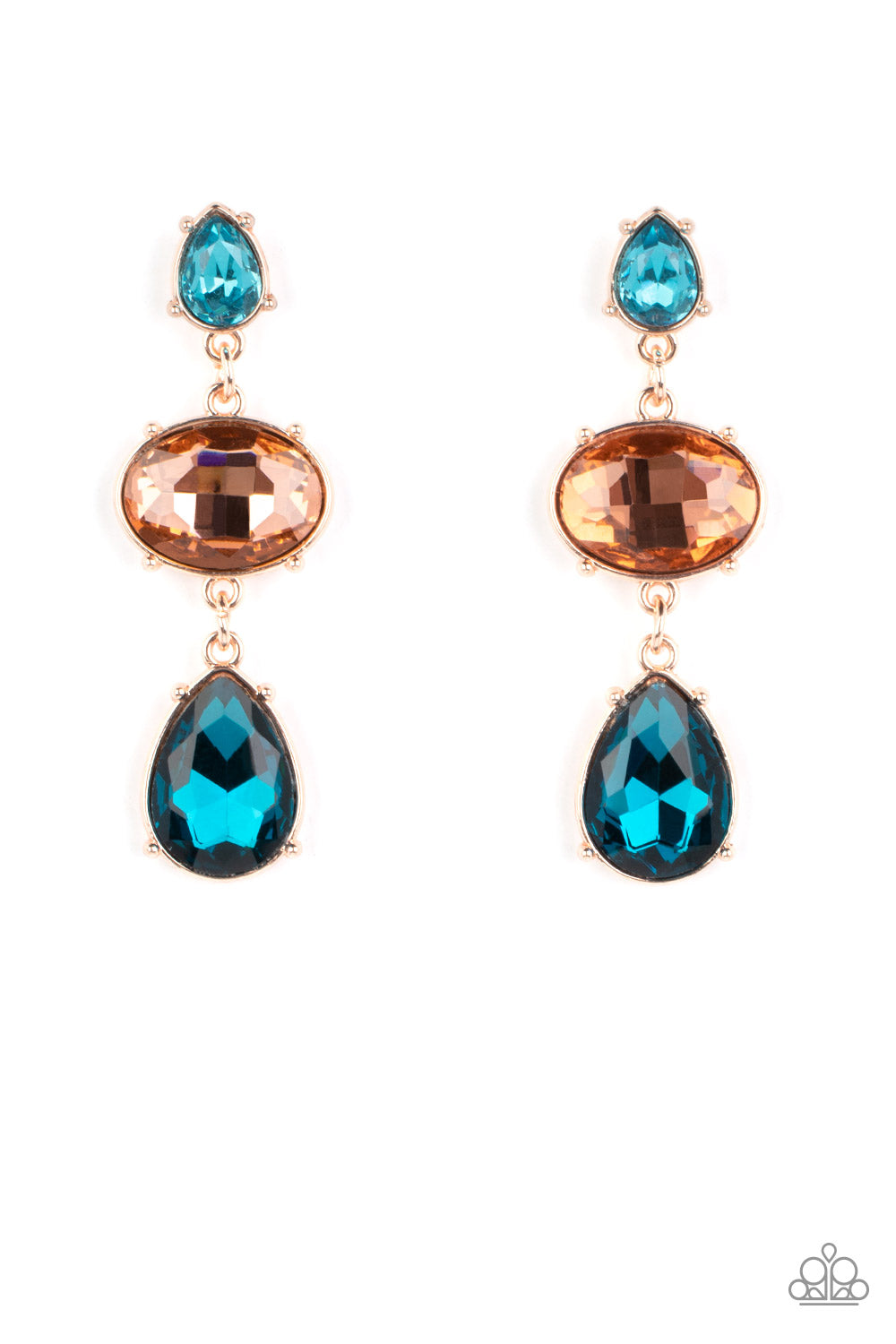 Royal Appeal - Multi - Paparazzi Earrings (2022 September LOP)