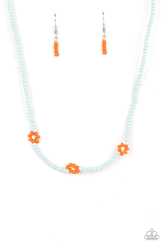 Bewitching Beading - Orange -Paparazzi Necklace