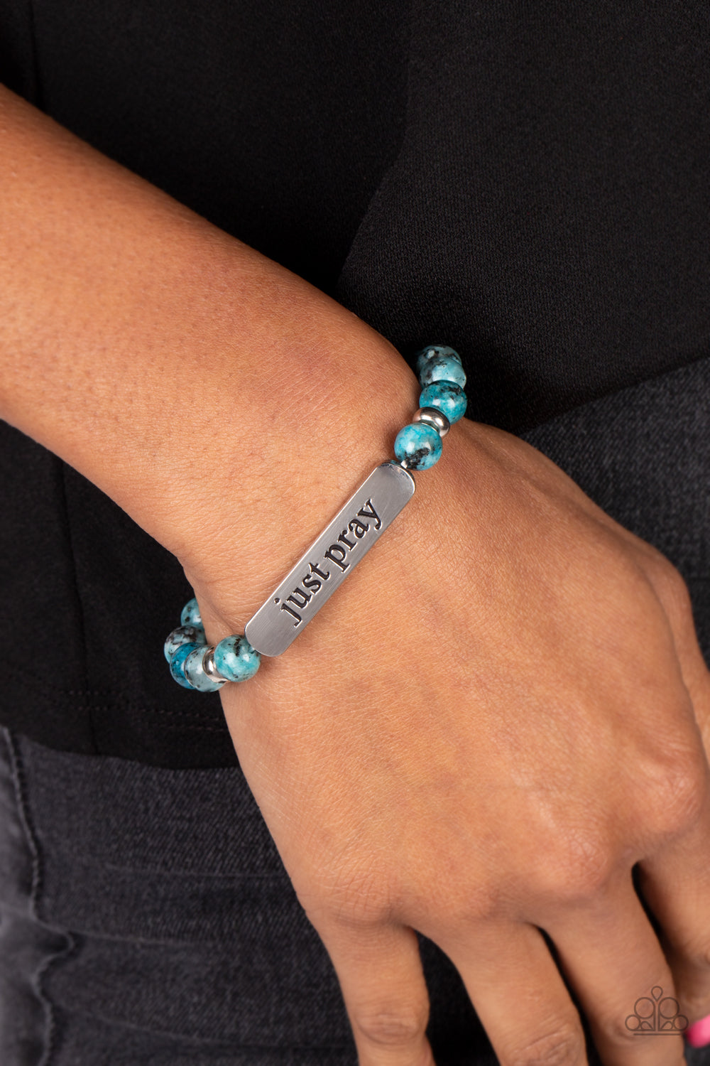 Just Pray - Blue - Paparazzi Bracelet