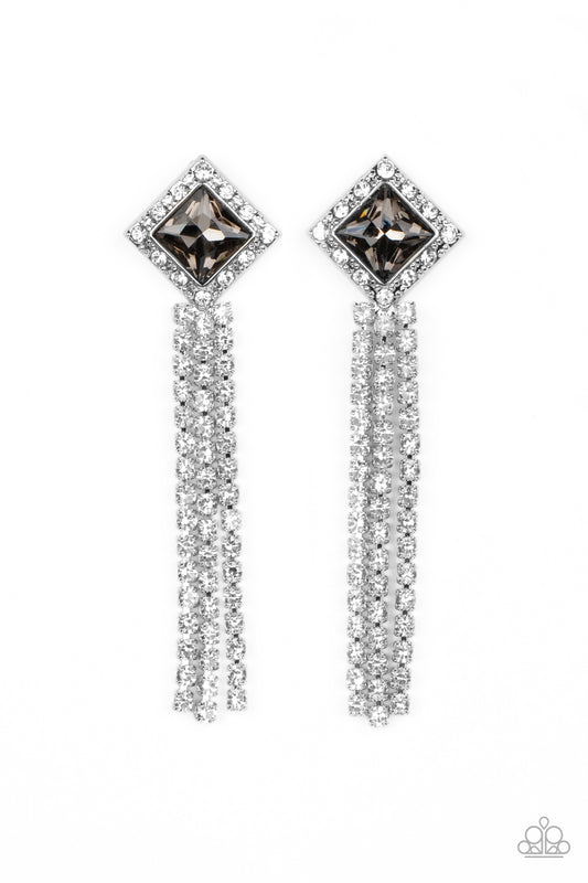 Seasonal Sparkle - Silver - Paparazzi Earrings