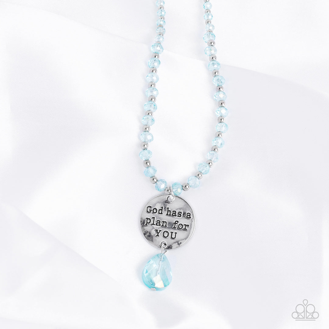 Priceless Plan - Blue - Paparazzi Necklace