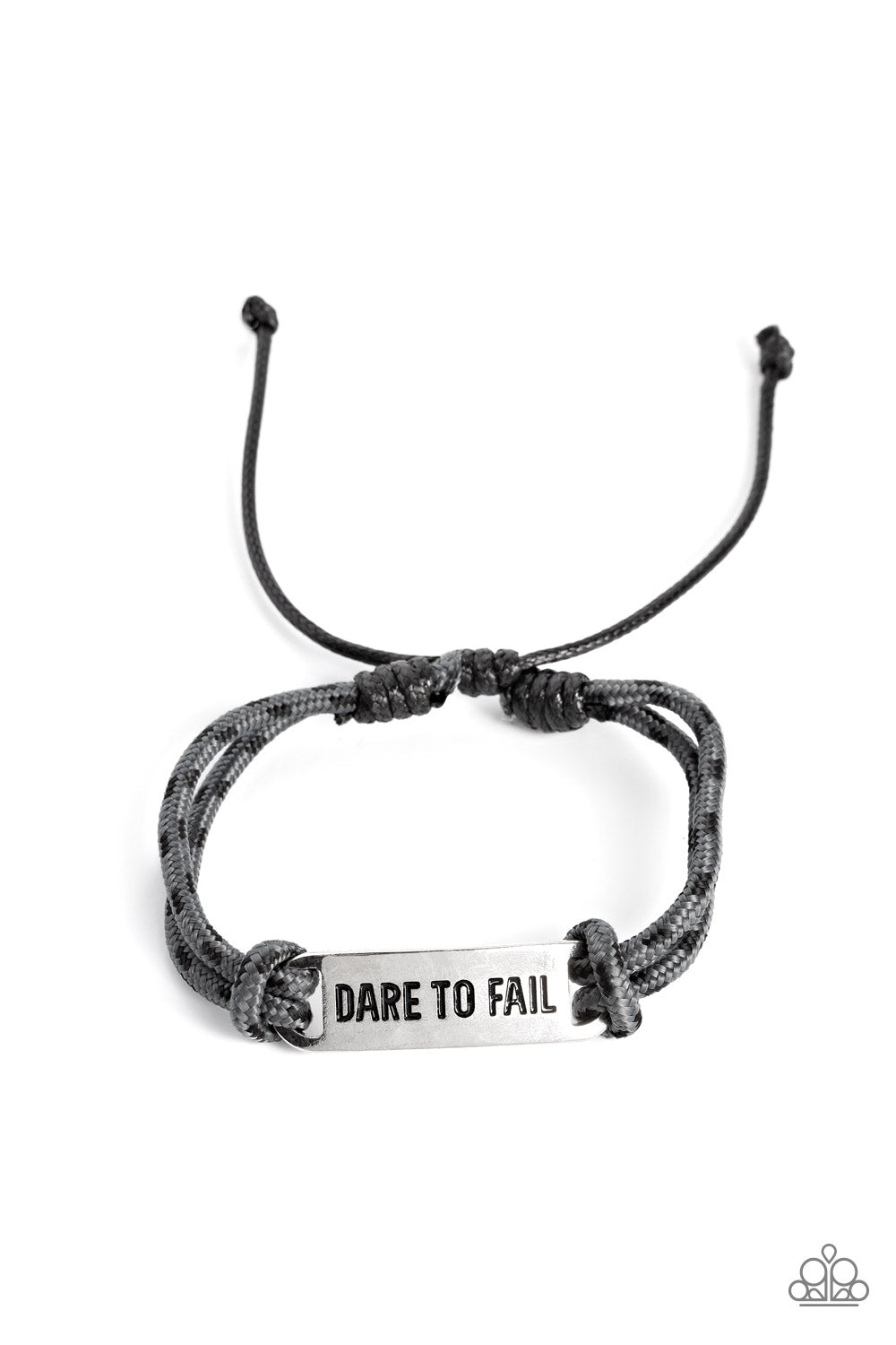 Dare to Fail - Silver - Paparazzi Bracelet