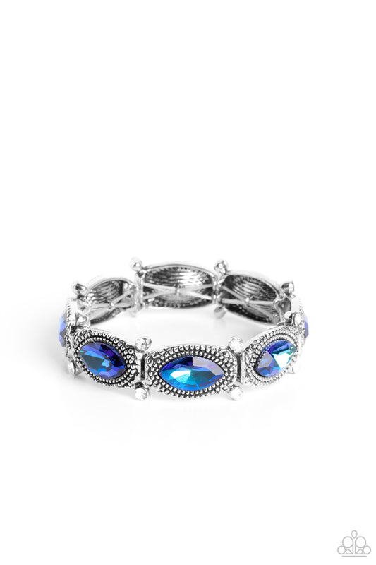 Dancing Diva - Blue - Paparazzi Bracelet