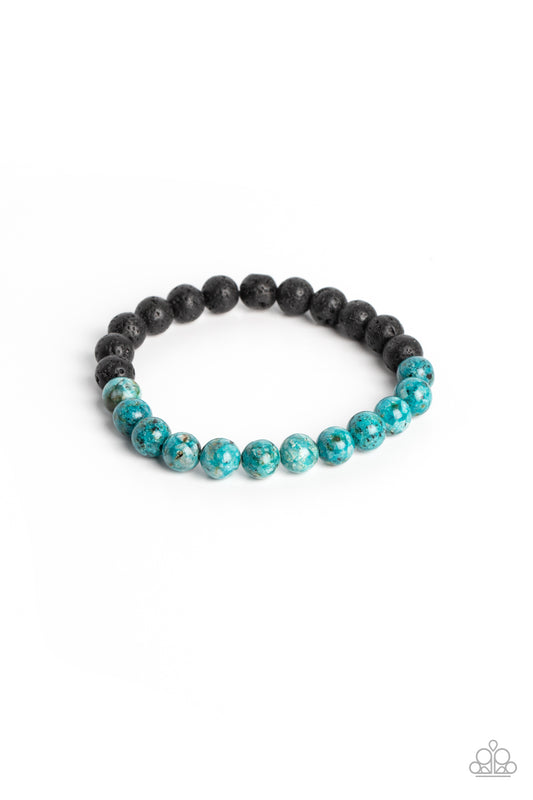 LAVA Language - Blue - Paparazzi Bracelet