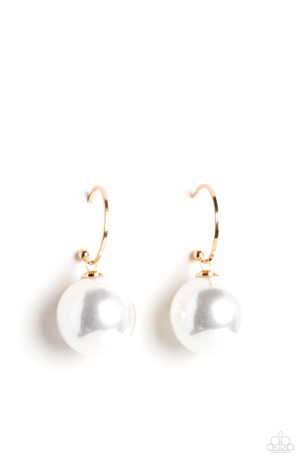 PEARL of My Eye - Gold - Paparazzi Earrings