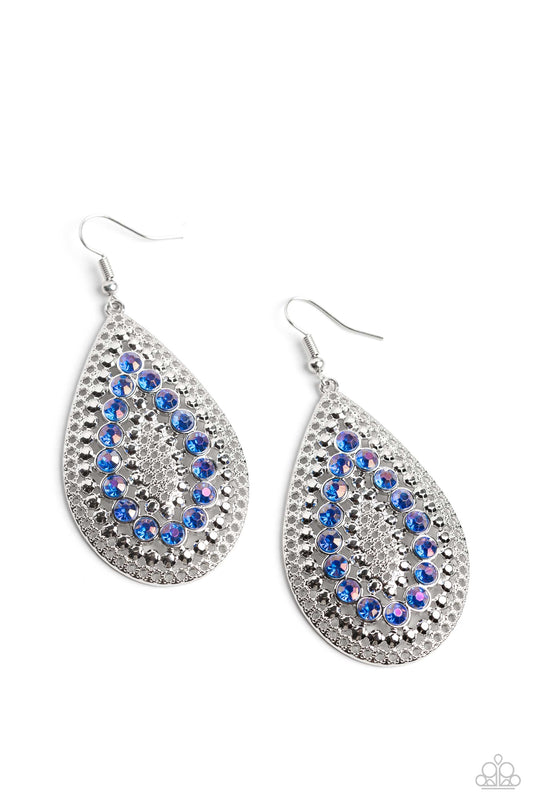 Spirited Socialite - Blue - Paparazzi Earrings