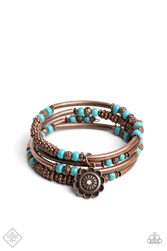 Badlands Bunch - Copper - Paparazzi Coil Bracelet