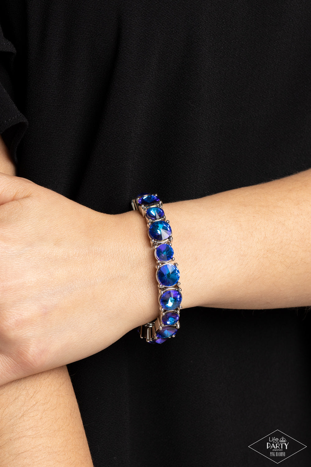 Born To Bedazzle - Blue - Paparazzi Bracelet (2023 Pink Diamond LOP)