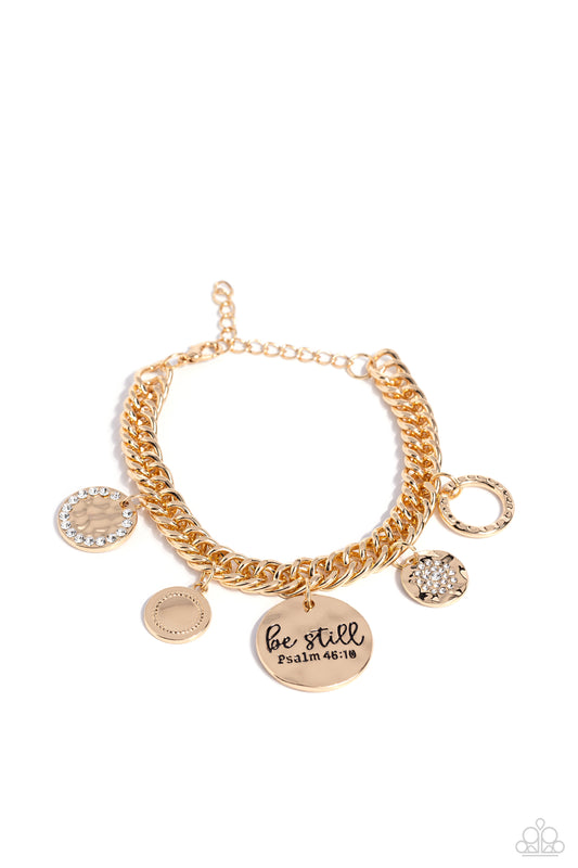 GLITTER and Grace - Gold - Paparazzi Bracelet