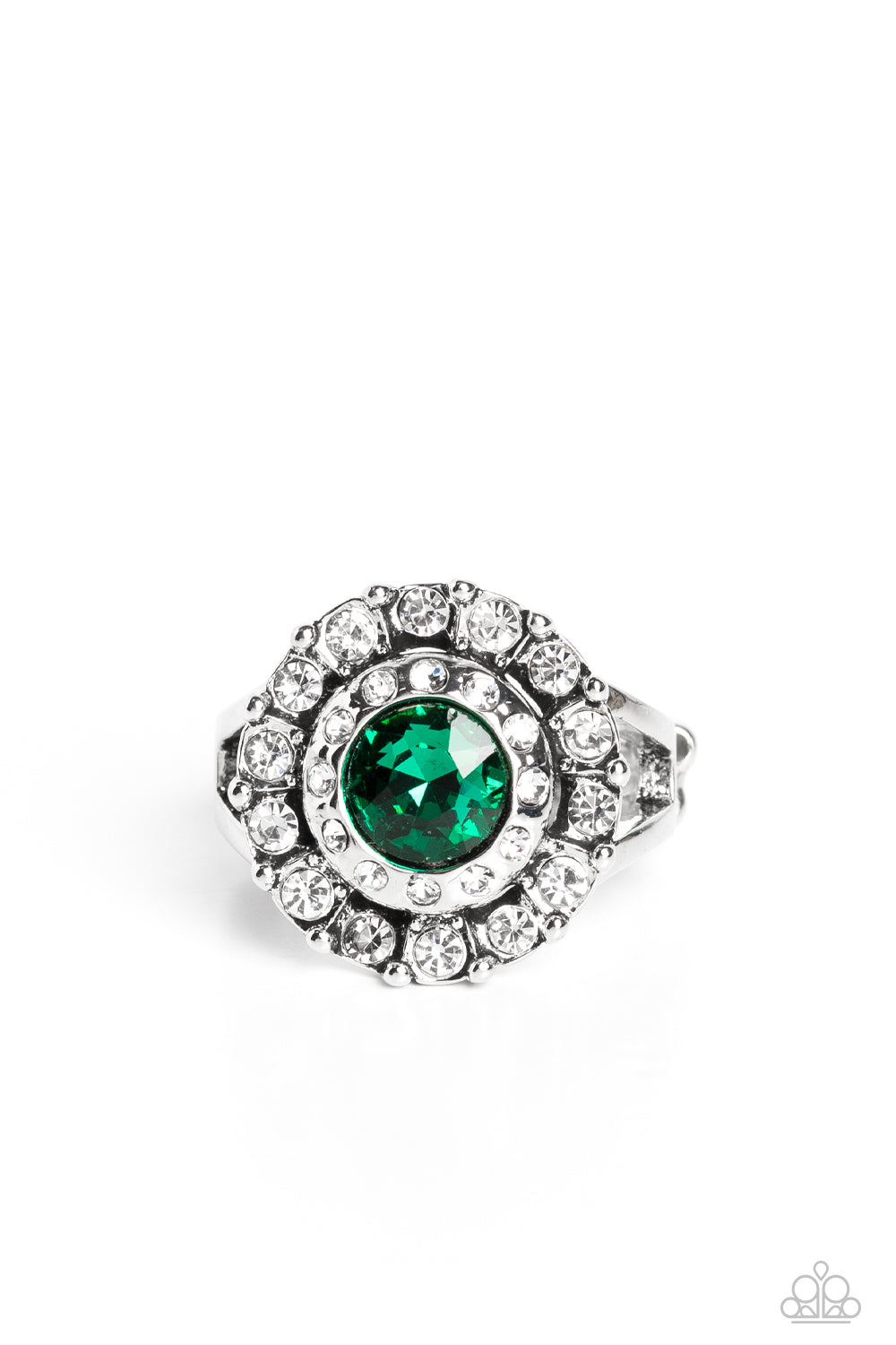 Twinkling Trance - Green - Paparazzi Ring