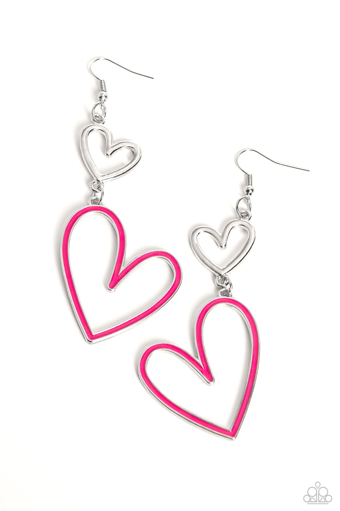 Pristine Pizzazz - Pink - Paparazzi Earrings