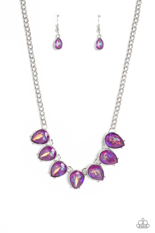 FLIRTY Dancing - Purple - Paparazzi Necklace