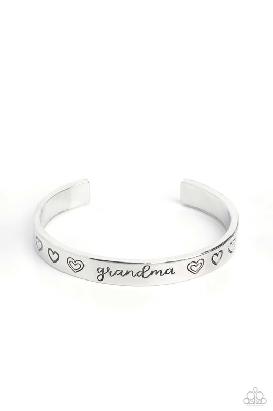 A Grandmothers Love - Silver - Paparazzi Cuff Bracelet