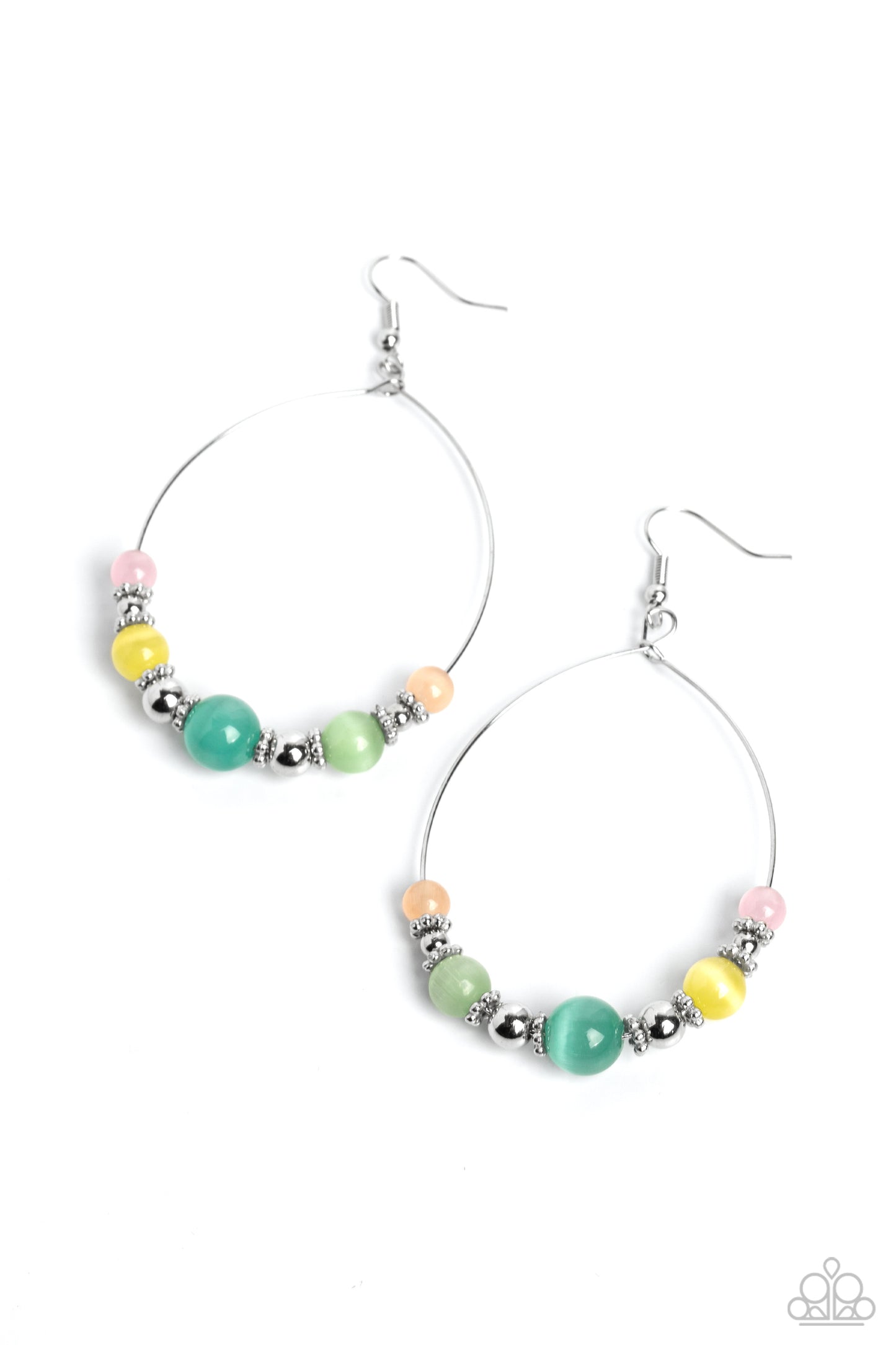 Cats Eye Charisma - Multi - Paparazzi Earrings