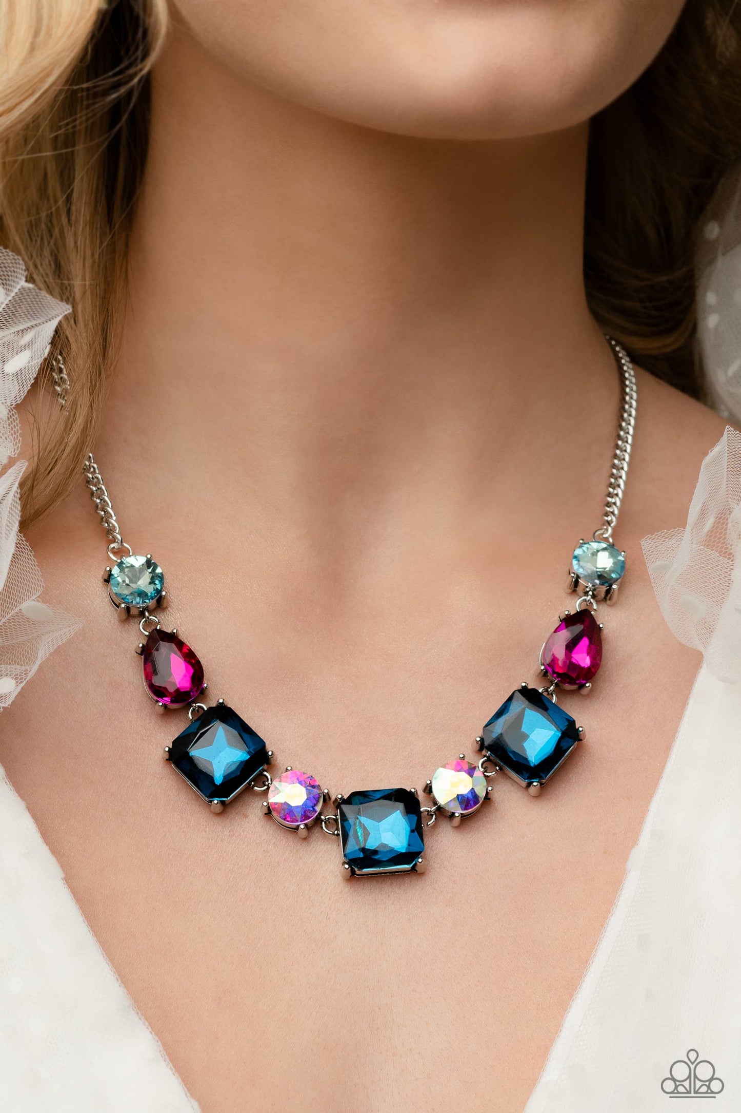 Elevated Edge - Multi - Paparazzi Necklace (2023 March LOP)