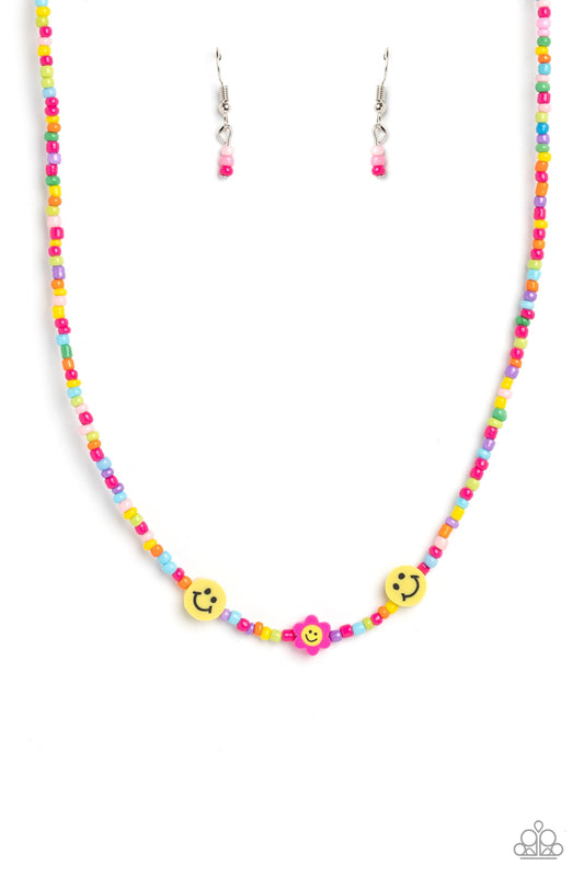 Flower Power Pageant - Pink - Paparazzi Necklace