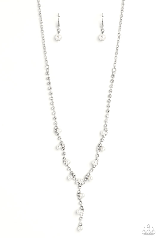 Upper Class - White - Paparazzi Necklace