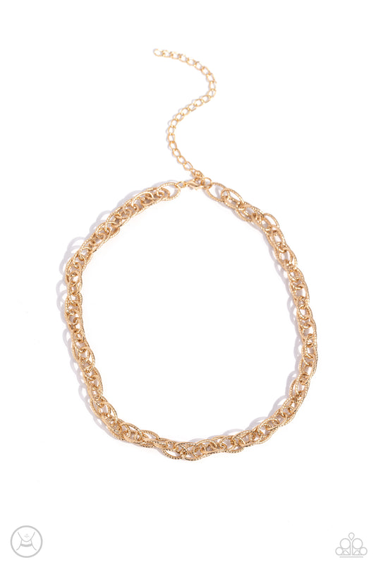 If I Only Had a CHAIN - Gold - Paparazzi Necklace