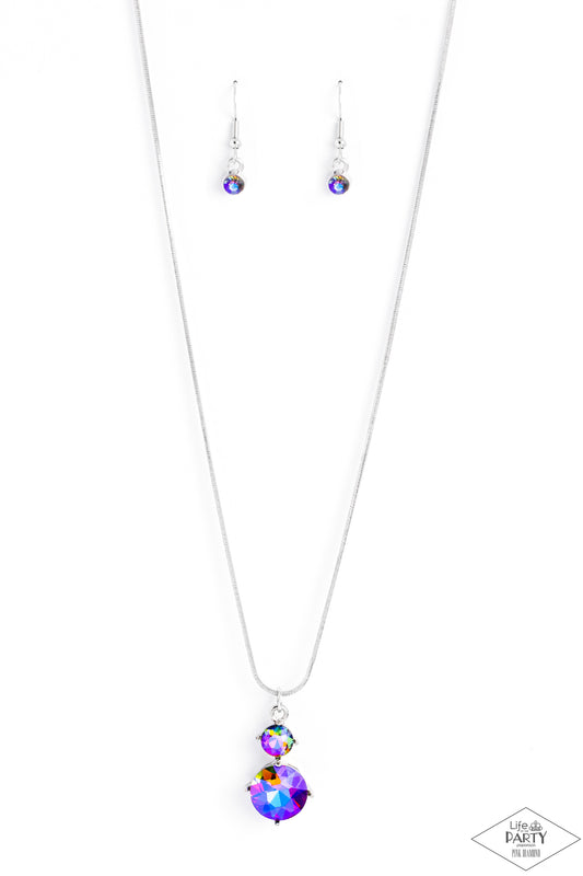 Top Dollar Diva - Multi - Paparazzi Necklace (2023 Pink Diamond LOP)