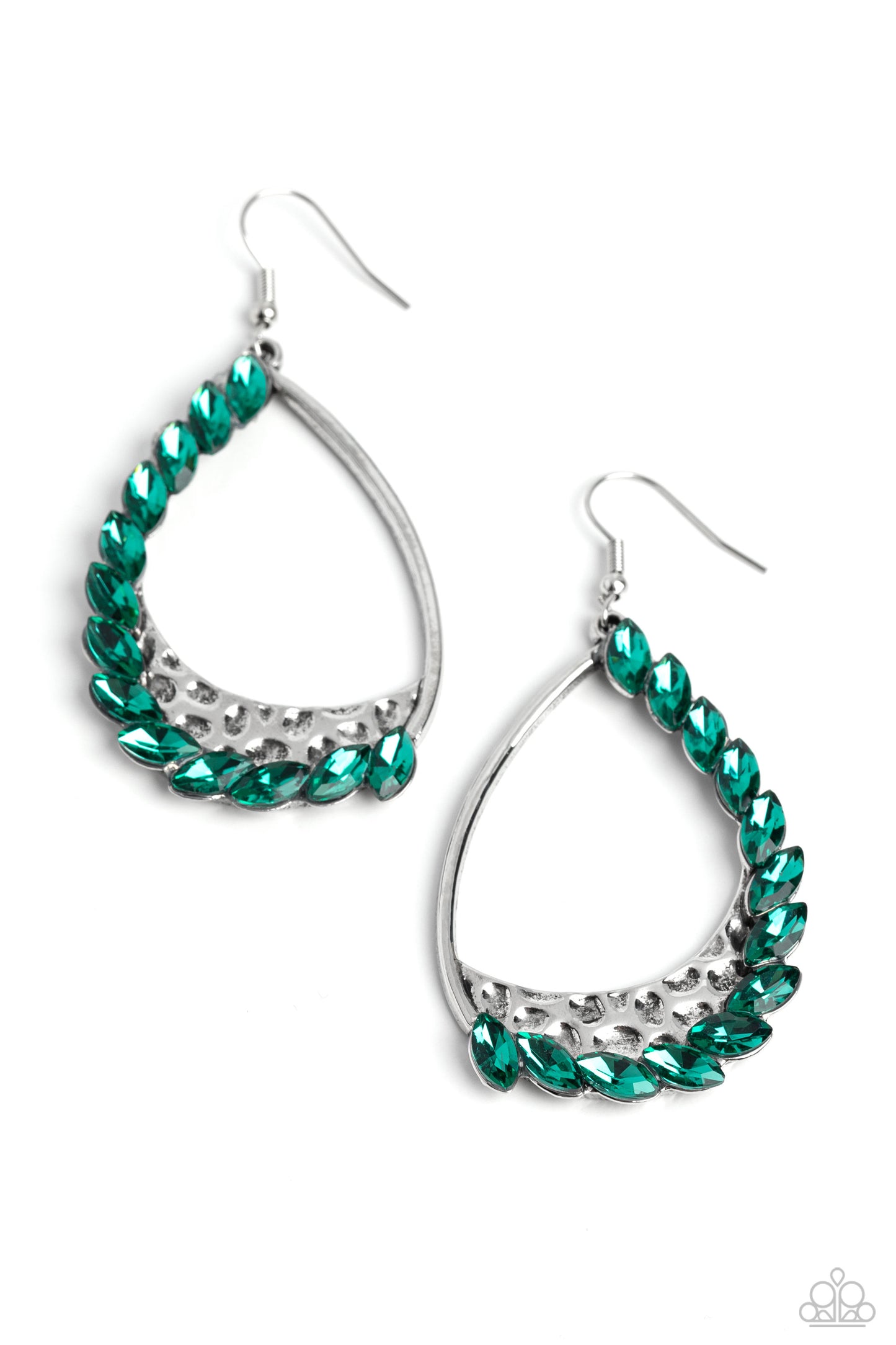 Looking Sharp - Green - Paparazzi Earrings