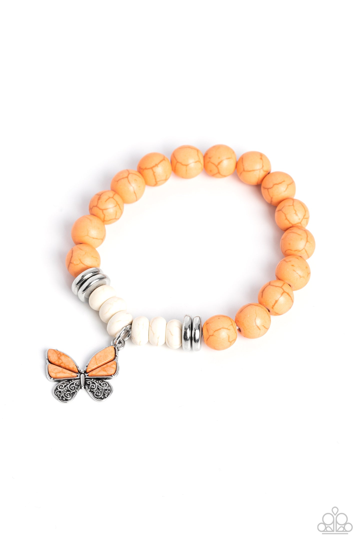 Bold Butterfly - Orange - Paparazzi Bracelet