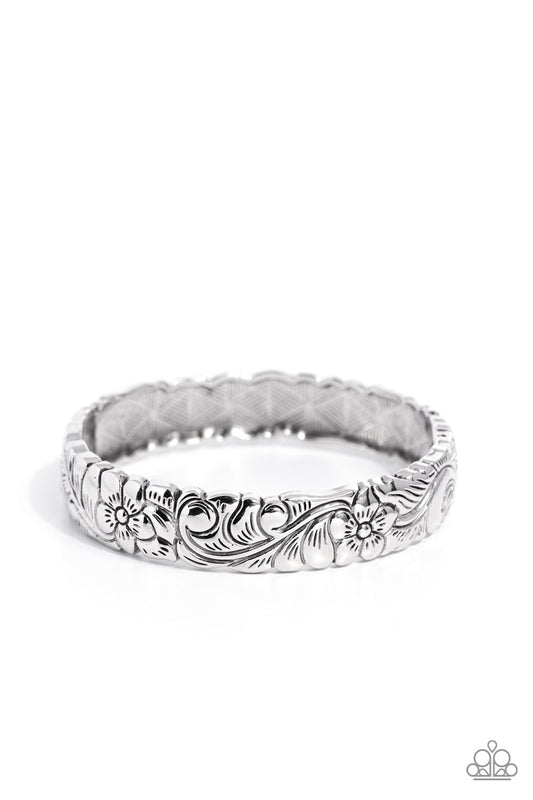 Grounded Grace - Silver - Paparazzi Bracelet