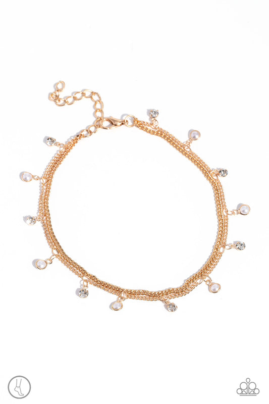 WATER You Waiting For? - Gold - Paparazzi Anklet