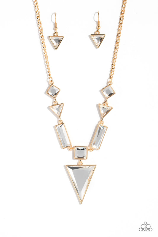 Fetchingly Fierce - Gold - Paparazzi Necklace