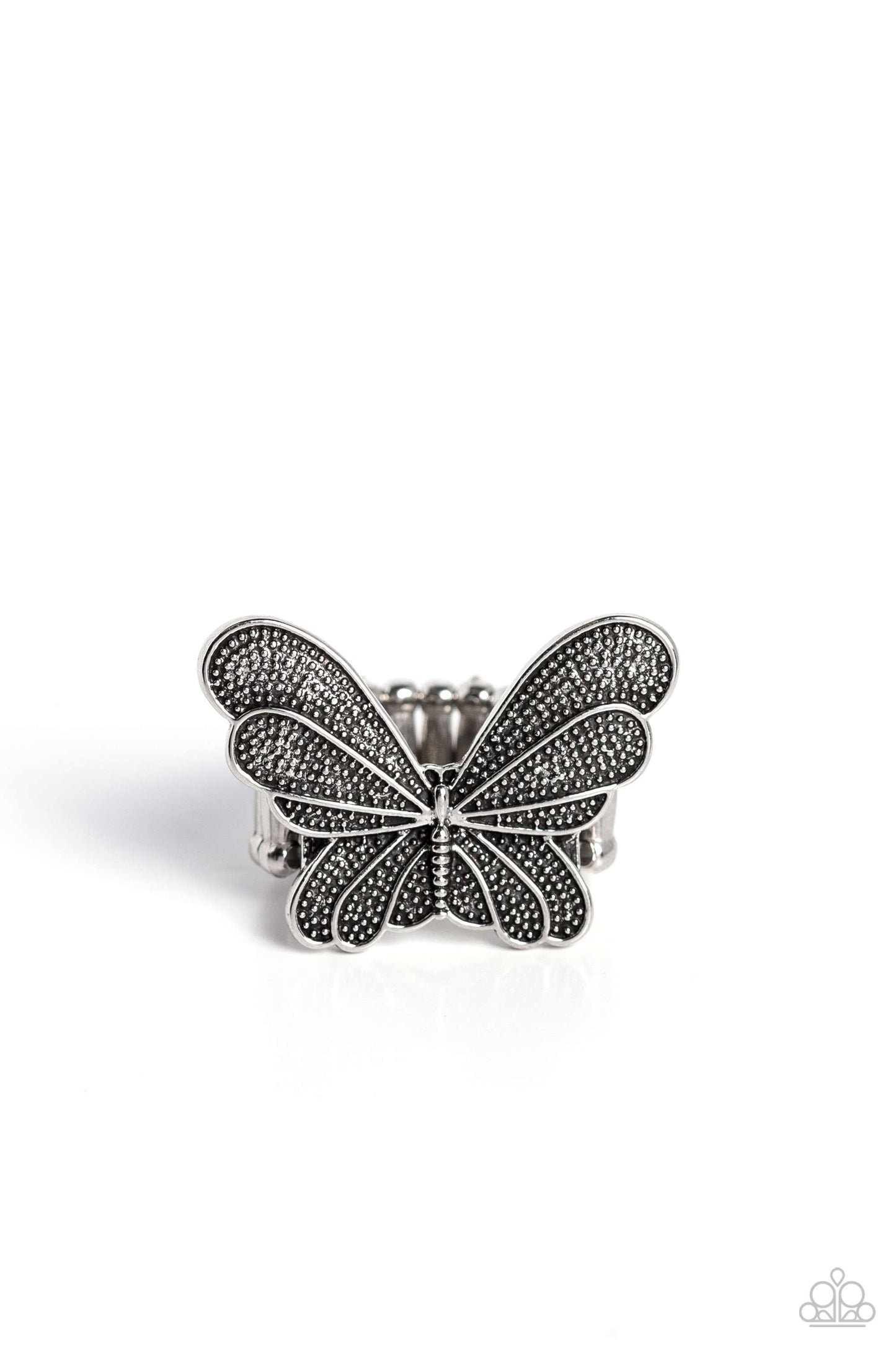 Fairy Wings - Silver - Paparazzi Ring