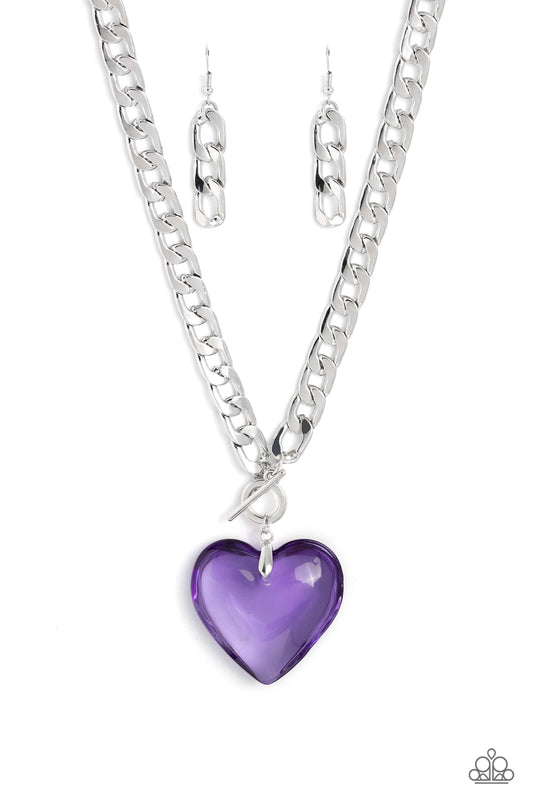 GLASSY-Hero - Purple - Paparazzi Necklace