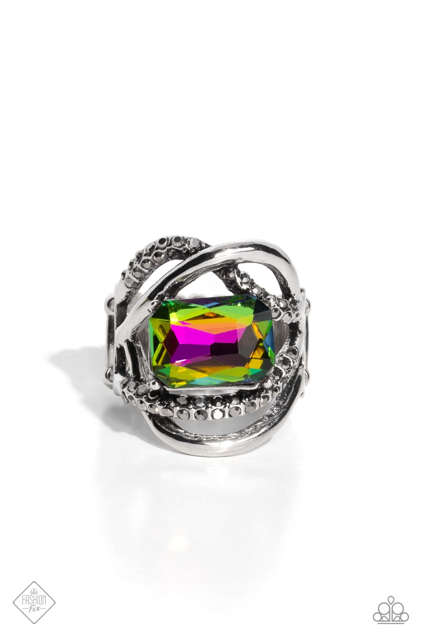 Incandescent Introduction - Multi - Paparazzi Ring (2023 Fashion Fix Ring)