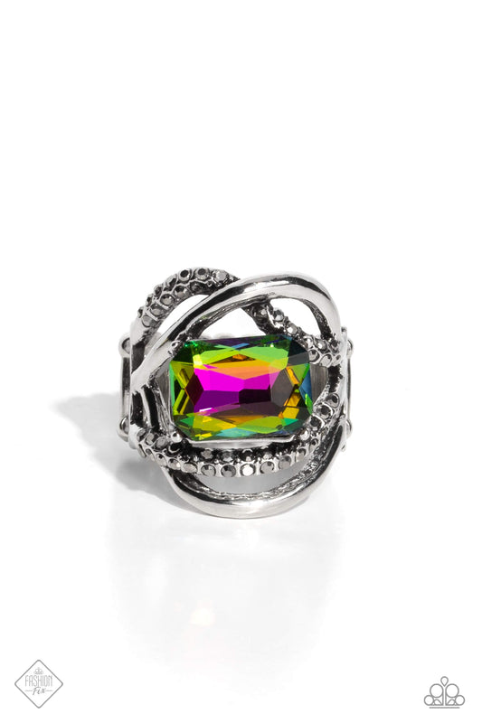 Incandescent Introduction - Multi - Paparazzi Ring (2023 Fashion Fix Ring)