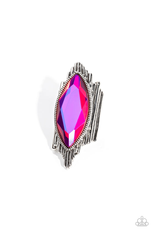 Stunning Showman - Pink - Paparazzi Ring