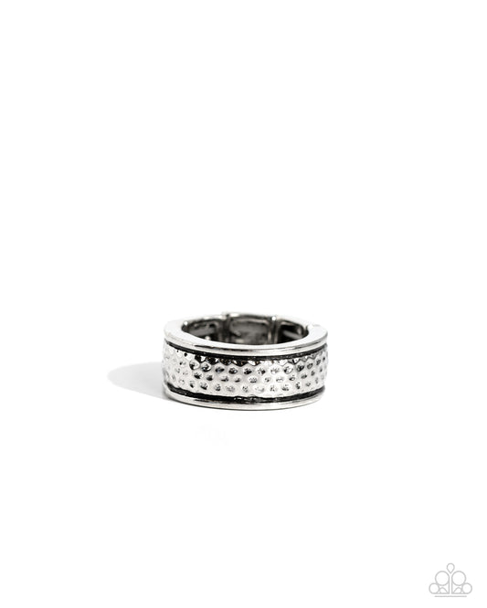 Hammered Houdini - Silver - Paparazzi Ring