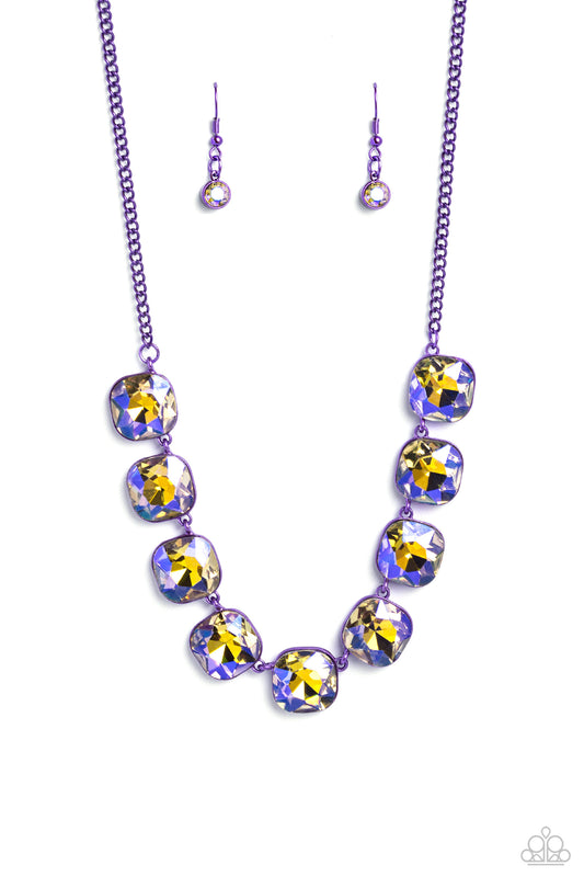 Combustible Command - Purple - Paparazzi Necklace