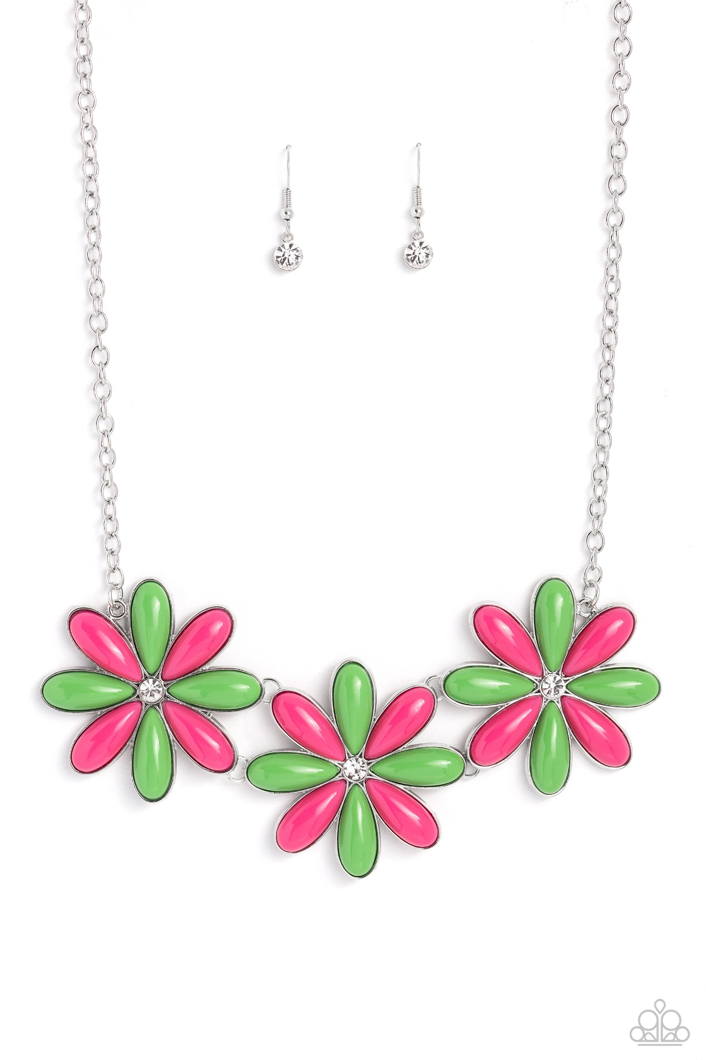 Bodacious Bouquet - Green - Paparazzi Necklace