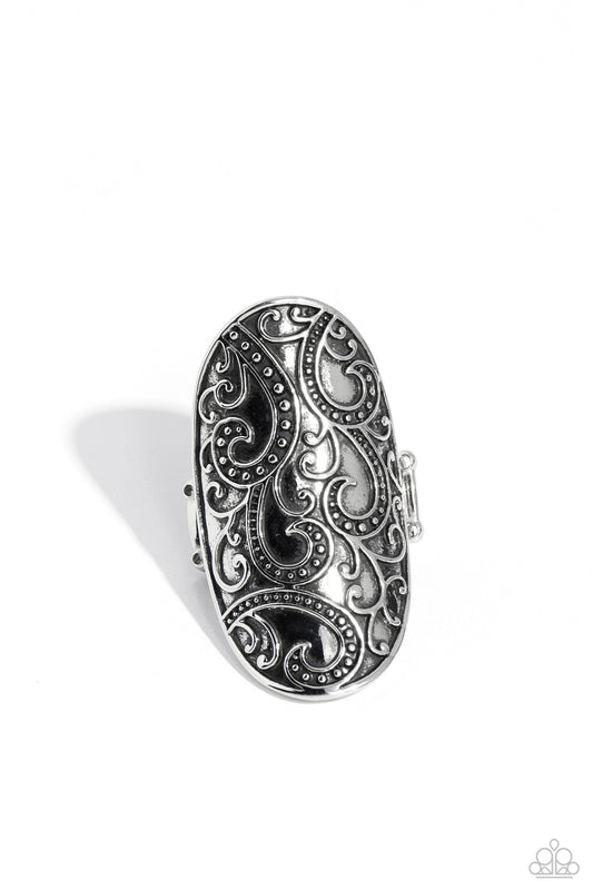 PAISLEY for You - Silver - Paparazzi Ring