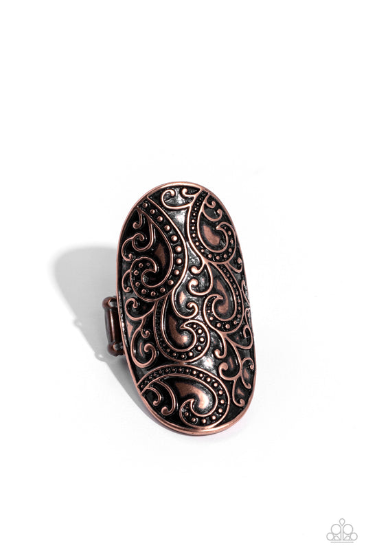 PAISLEY for You - Copper - Paparazzi Ring