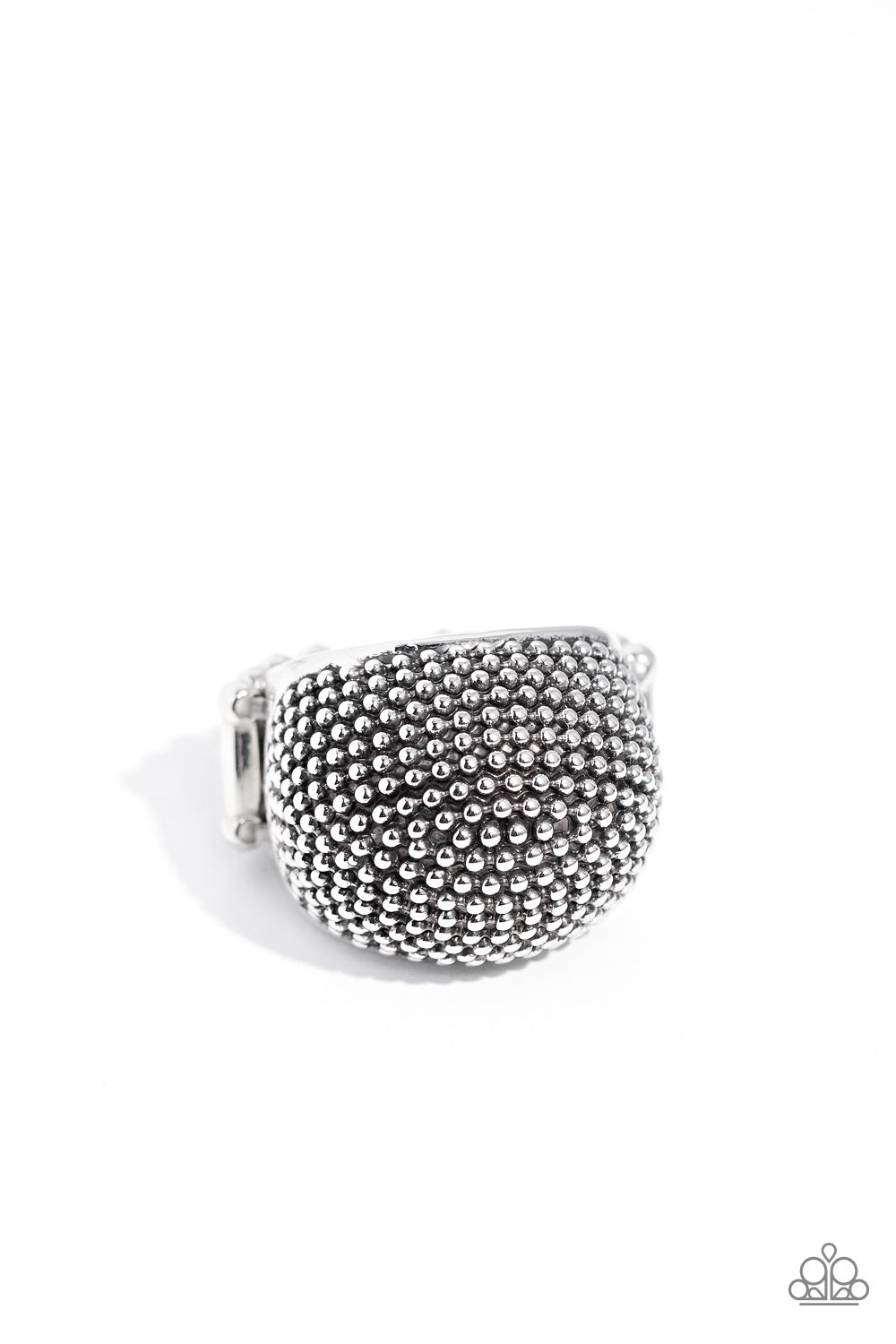 Packed Up - Silver - Paparazzi Ring