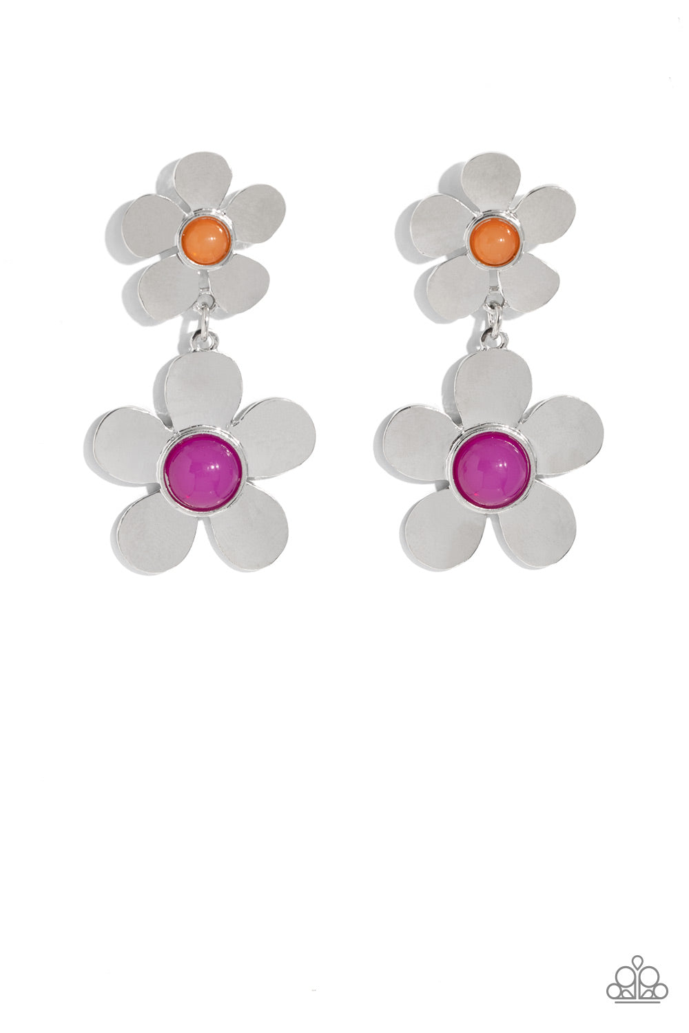 Fashionable Florals - Pink - Paparazzi Earrings