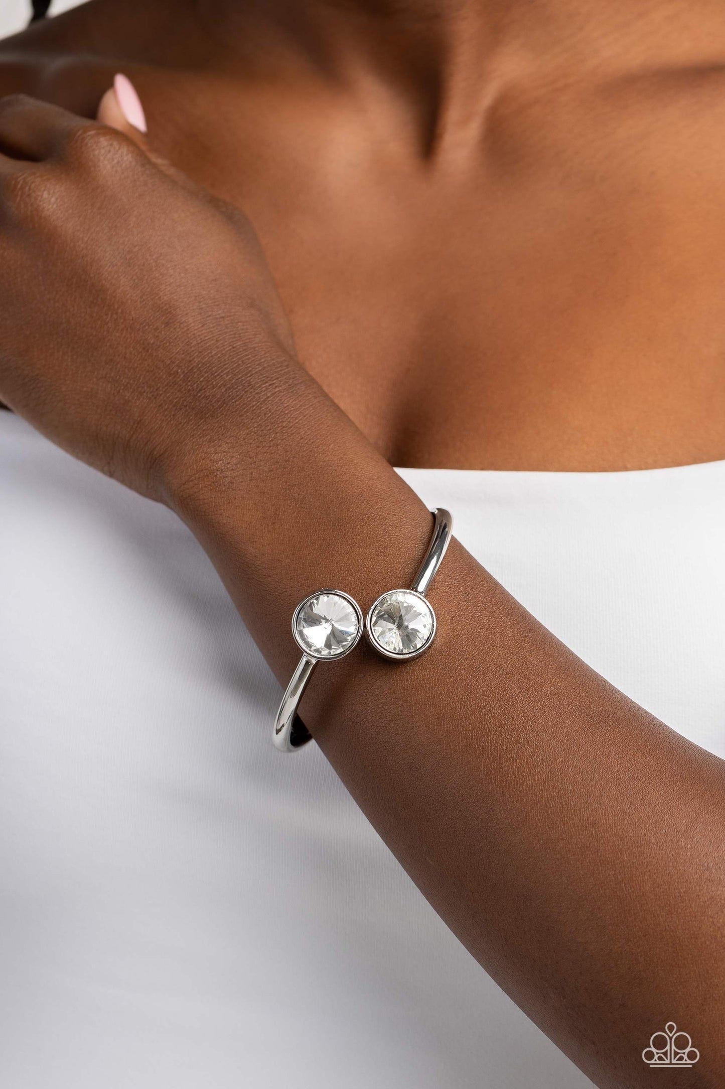 Daily Dazzle - White - Paparazzi Bracelet