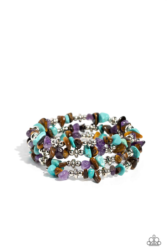 Stacking Stones - Brown - Paparazzi Bracelet